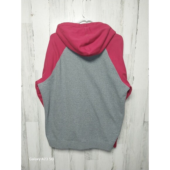 Fox Racing Men's XL Gray and Red Raglan Sleeve Hoodie with Fox Racing Logo's - Picture 6 of 8